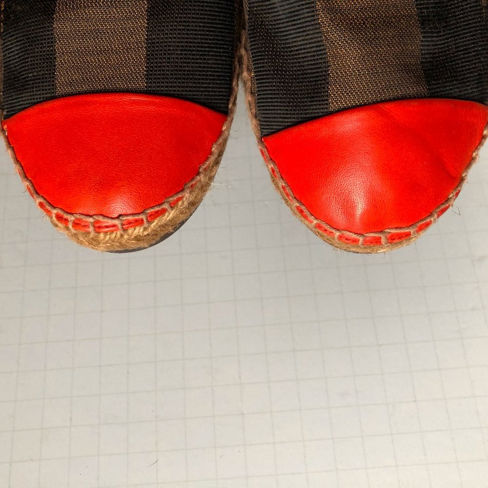 FENDI Pequin Stripe Espadrilles, 39 - Picture 8 of 11